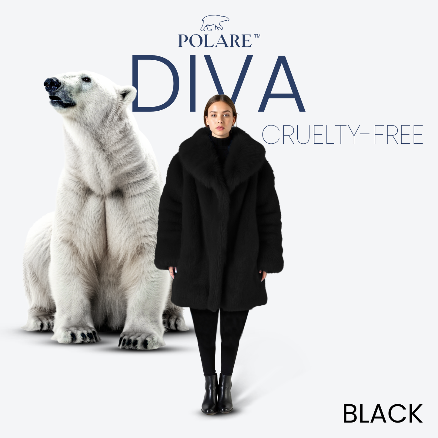 Polare™ Diva - Luxe Faux Fur Coat