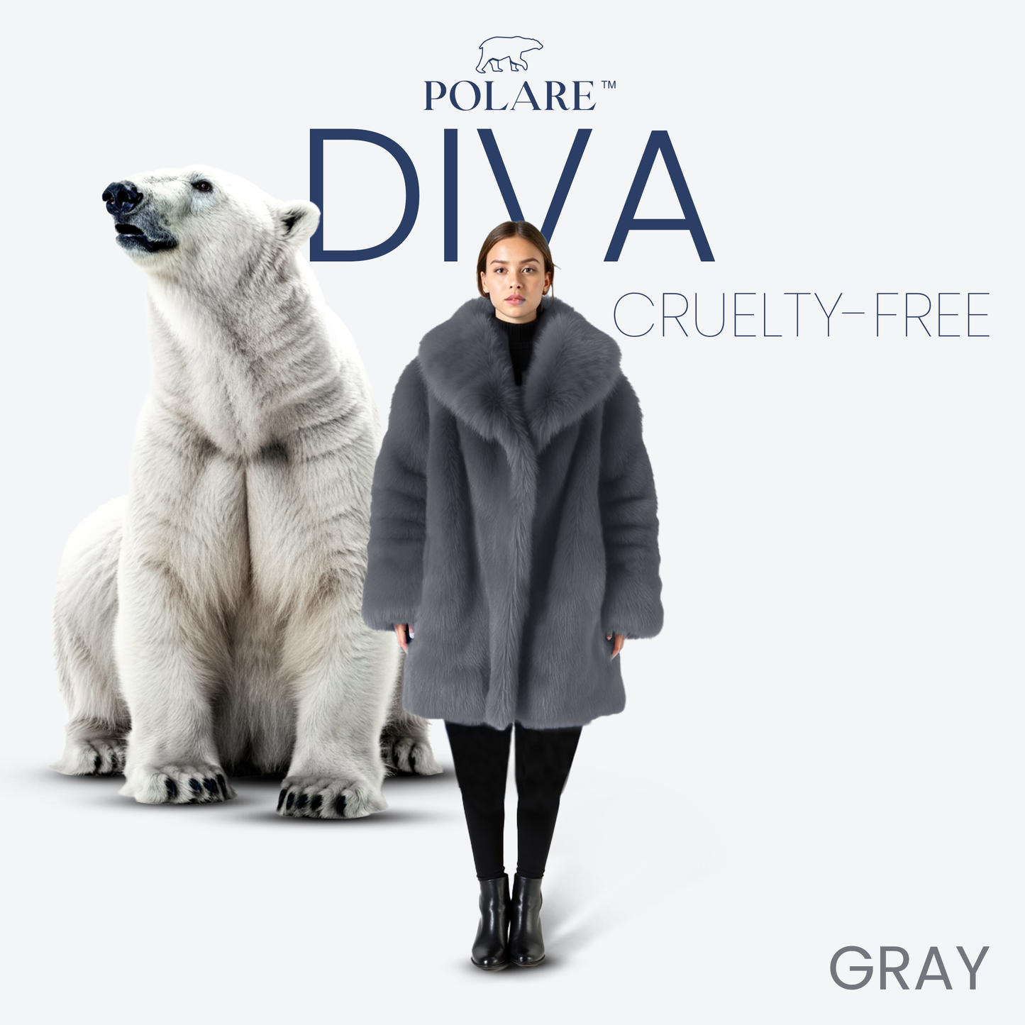 Polare™ Diva - Luxe Faux Fur Coat