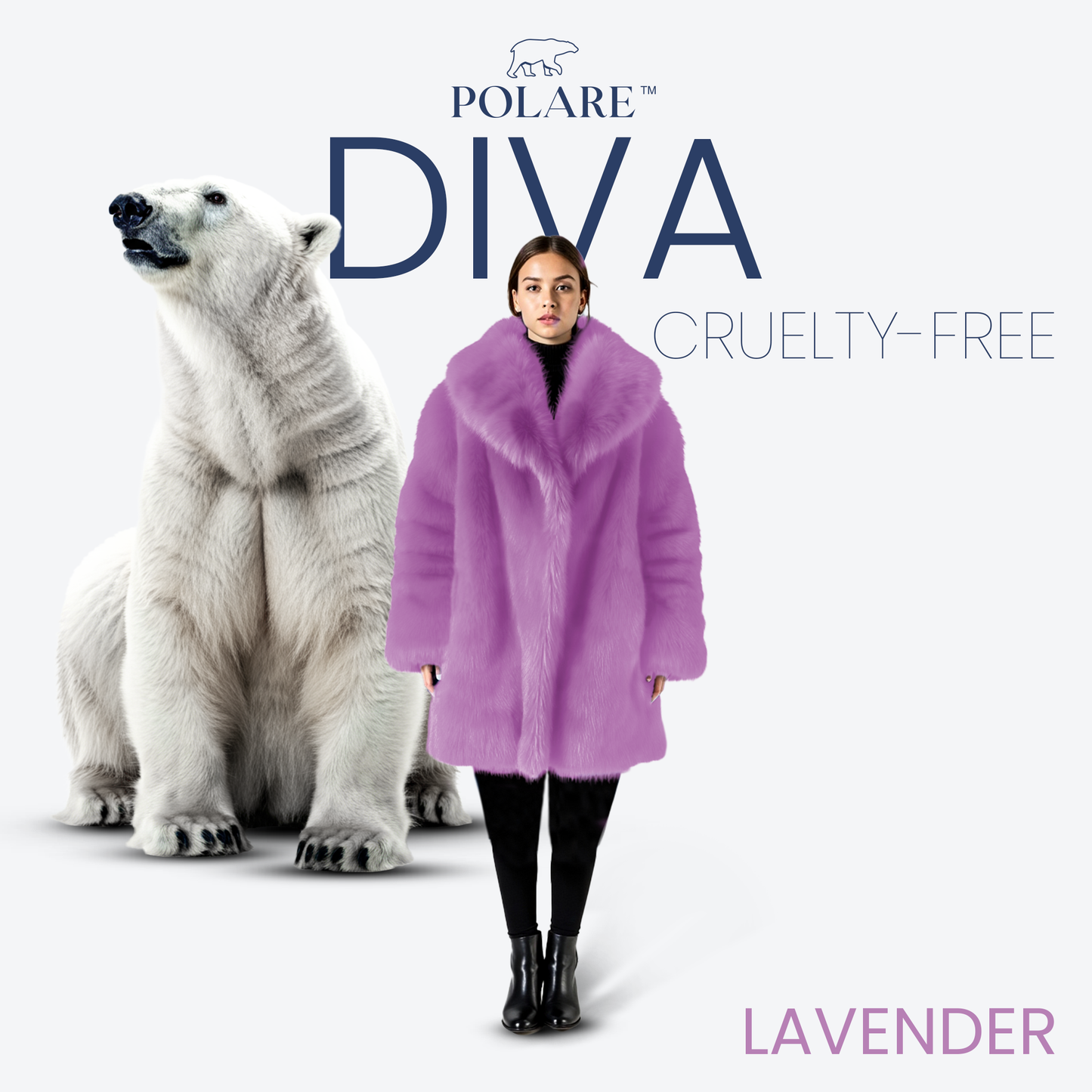 Polare™ Diva - Luxe Faux Fur Coat