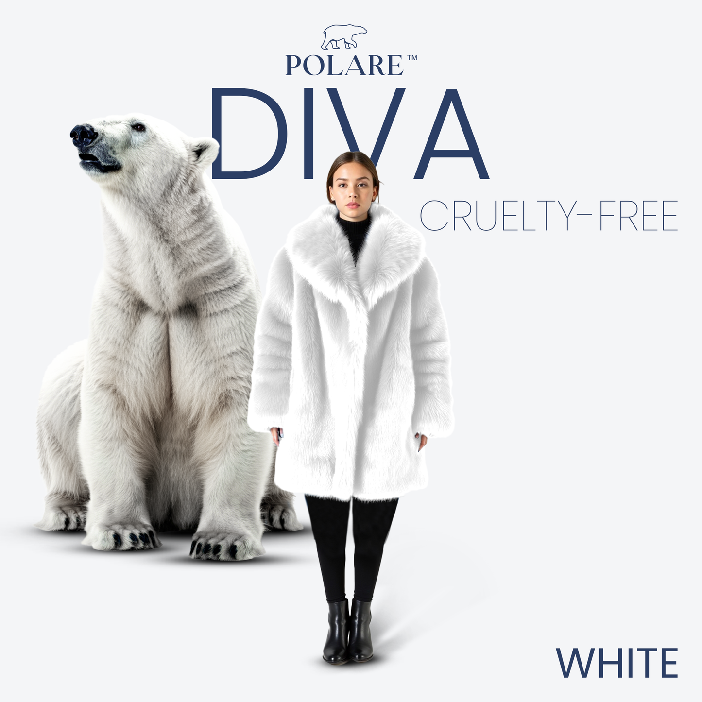 Polare™ Diva - Luxe Faux Fur Coat