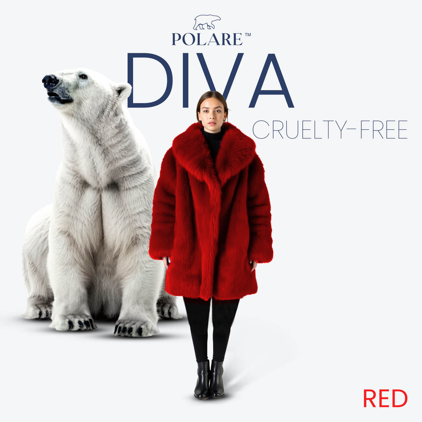 Polare™ Diva - Luxe Faux Fur Coat